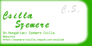 csilla szemere business card